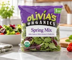 Free 5 oz Olivia’s Organics Salad for Newsletter Signup