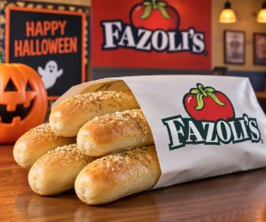 Free 6 Fazoli's Breadsticks on October 30 for Halloween