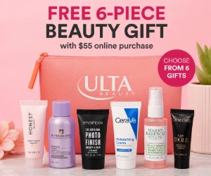 Free 6-Piece Beauty Gift With $55 Online Purchase at Ulta Beauty