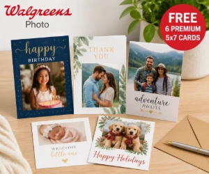 Free 6 Premium 5x7 Photo Cards at Walgreens Photo