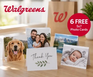 Free 6 Walgreens 5x7 Photo Cards