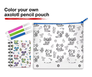 Free Axolotl Pencil Pouch Craft at JCPenney