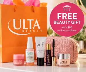 Free Beauty Gift With $85 Online Purchase at Ulta Beauty