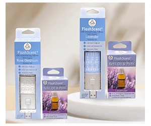 Free Belle Aroma FlashScent USB Aromatherapy Diffuser Bundle