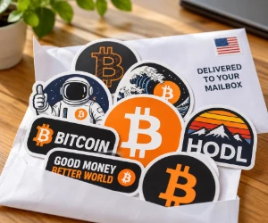 Free Bitcoin Sticker Pack Delivered to Your Mailbox