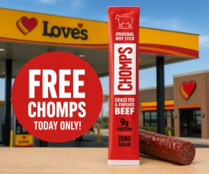 Free Chomps 1.15 oz Meat Snack at Love’s Today
