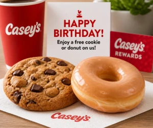 Free Cookie or Donut on Your Birthday at Casey’s