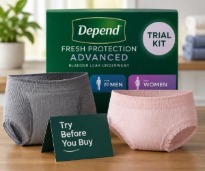 Free Depend Fresh Protection Advanced Trial Kit