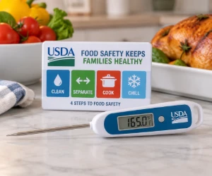 Free Digital Food Thermometer and Kitchen Safety Magnet from USDA