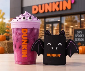 Free Dunkin’ Bat Koozie With Berry Battie Refresher Purchase on October 16