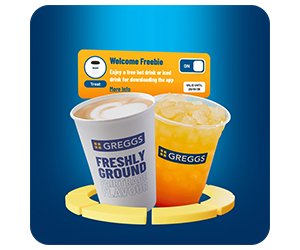 Free Greggs Drink and Birthday Sweet Treat
