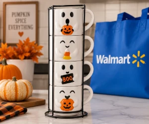 Free Halloween Ghost Mug Stack at Walmart After Cash Back