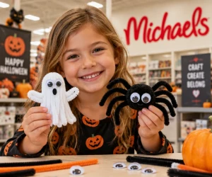 Free Halloween Ghost or Spider Craft at Michaels on October 24