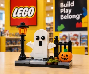 Free Halloween LEGO Ghost Street Build to Take Home on October 25