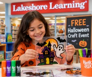 Free Halloween Stained Glass Craft at Lakeshore Learning on October 24