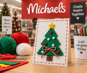 Free Hand-Stitched Holiday Card Craft at Michaels on November 1