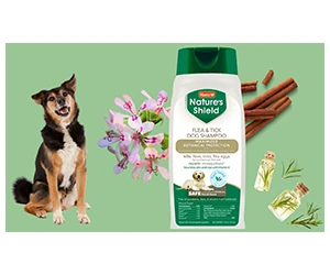 Free Hartz Nature’s Shield Flea & Tick Dog Shampoo Sample