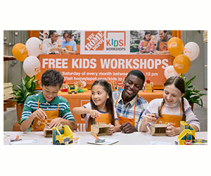 Free Home Depot Kids Workshop: School Bus Organizer