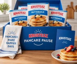 Free Krusteaz Pancake Pause Box + Year's Supply of Pancake Mix on October 15