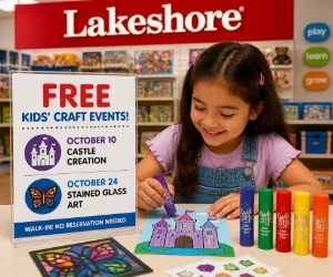 Free Lakeshore Kids Craft Events on October 10 & 24