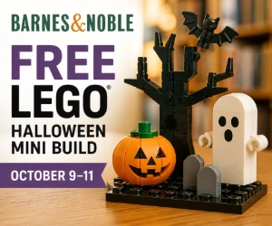 Free LEGO Halloween Mini Build at Barnes & Noble October 9–11