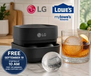 Free LG Craft Ice Mold at Lowe’s on September 19
