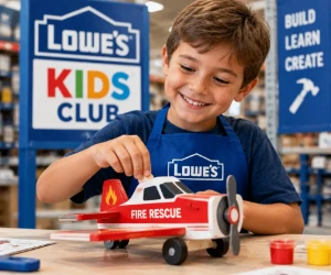 Free Lowe’s Kids Firefighting Plane Workshop on October 17