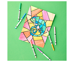 Free Michaels Kids Club Watercolor Chameleon Event