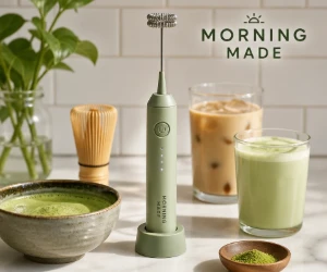 Free Morning Made Electric Whisk for Matcha, Lattes & More