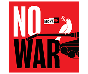 Free "No War" Sticker From MoveOn