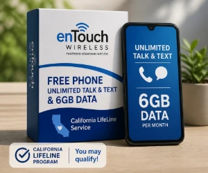 Free Phone, Unlimited Talk & Text & 6GB Data From enTouch Wireless