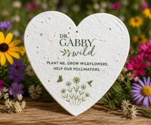Free Plantable Wildflower Seed Paper Heart From Dr. Gabby Wild
