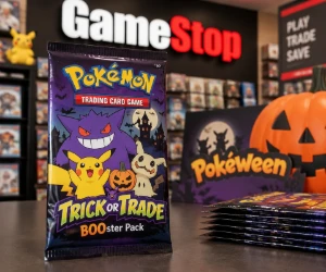 Free Pokémon Trick or Trade BOOster Pack at GameStop on October 31