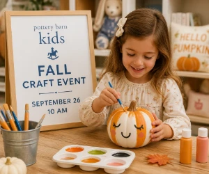 Free Pottery Barn Kids Fall Craft Event on September 26