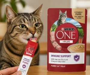 Free Purina ONE +Plus Immune Support Purée Sample