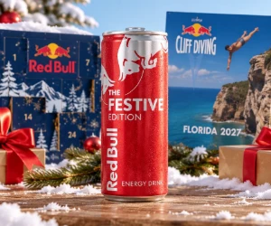 Free Red Bull Festive Edition Can + Holiday Prizes