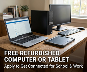 Free Refurbished Laptop, Desktop, or Tablet