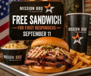 Free Sandwich at Mission BBQ for First Responders on September 11