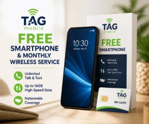 Free Smartphone & Monthly Wireless Service From TAG Mobile