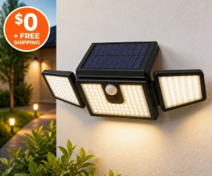 Free Solar Foldable LED Wall Light