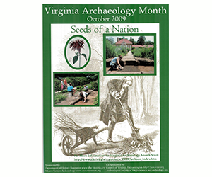 Free Virginia Archaeology Month Poster