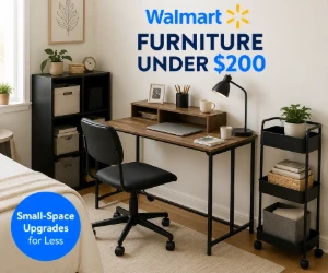 Furniture Under $200 at Walmart - Small-Space Upgrades on a Realistic Budget