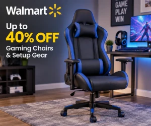 Gaming Chairs & Setup Gear Up to 40% Off at Walmart