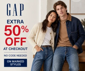 Gap Extra 50% Off Sale - Half Off Marked Styles at Checkout
