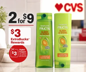 Garnier Hair Care at CVS: 2 for $9 + $3 ExtraBucks Rewards