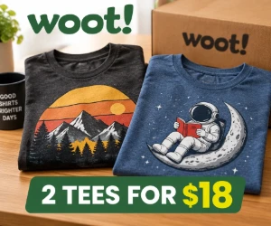 Get 2 Woot Shirts for $18 - Two Tees for Less Than One Regular Shirt