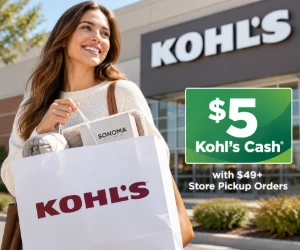 Get $5 Kohl's Cash With $49+ Store Pickup Orders