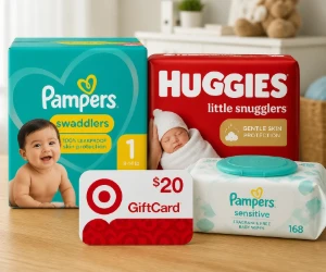 Get a $20 Target GiftCard With $100 in Select Baby Wipes & Diapers