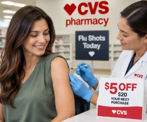 Get a $5 Off $20 CVS Coupon With a Flu Shot