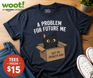 Graphic Tees From $15 at Woot - A Problem for Future Me Designs